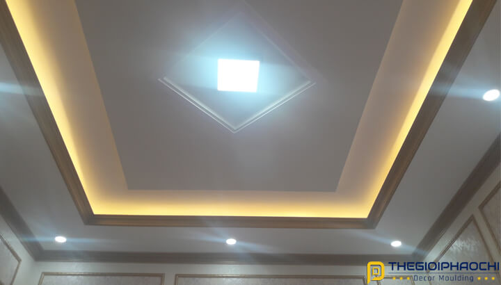 Mẫu Công Trình Thực Tế Sử Dụng Phào Chỉ Trần Nhựa Hàn Quốc